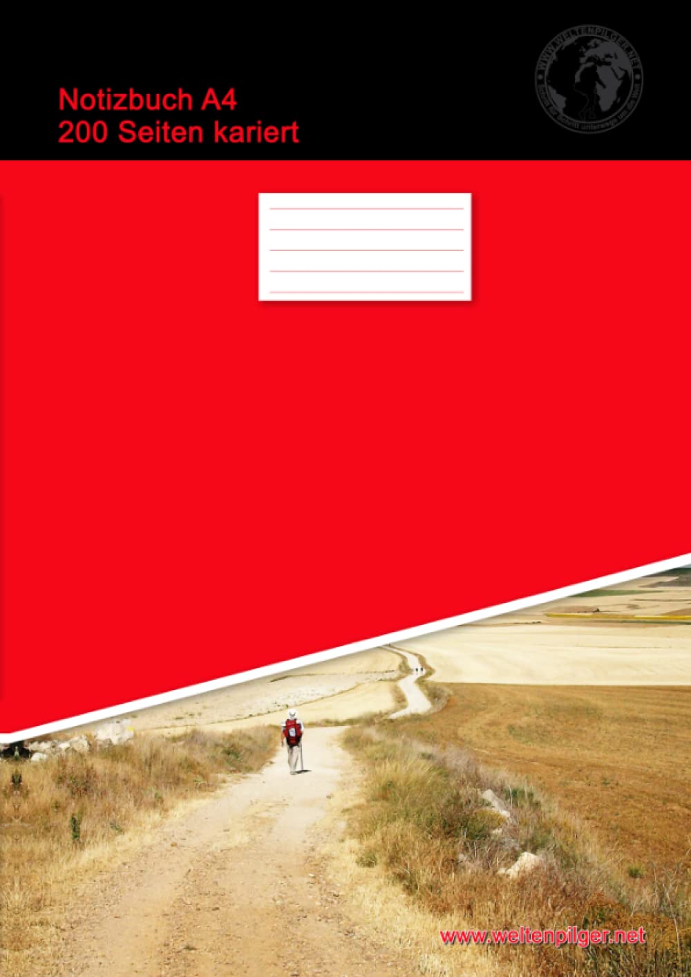 Notizbuch A4 200 Seiten kariert (Softcover Rot) Business, Finance & Career