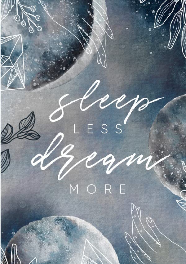 Moon Collection / Notizbuch, Bullet Journal, Journal, Planer, Tagebuch "Sleep less, Dream more" Living & Furnishing