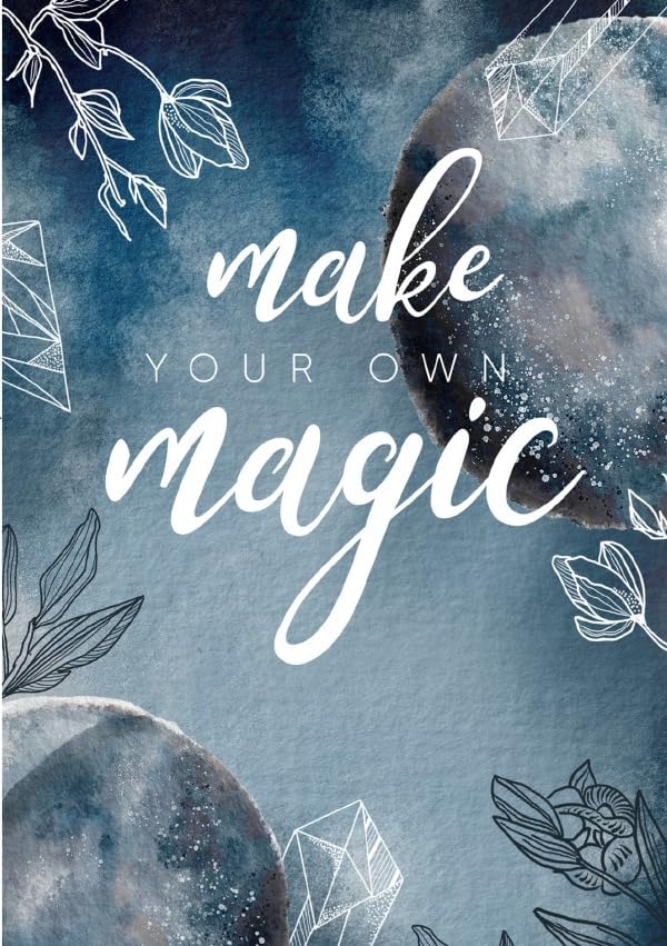 Moon Collection / Notizbuch, Bullet Journal, Journal, Planer, Tagebuch "Make your own Magic" Living & Furnishing