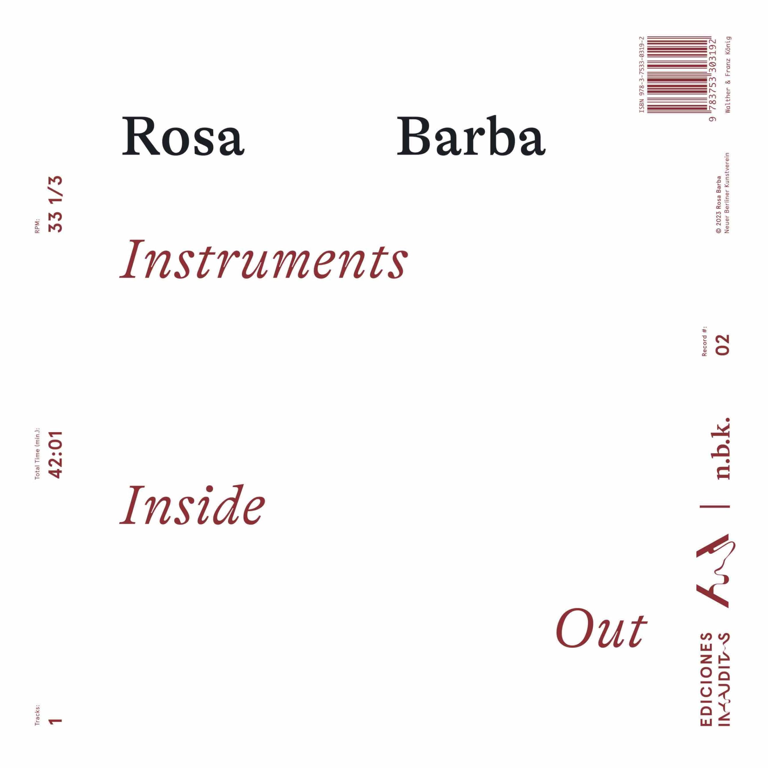 Rosa Barba. Instruments Inside Out n.b.k. Record #2: Neuer Berliner Kunstverein Film, Art & Culture