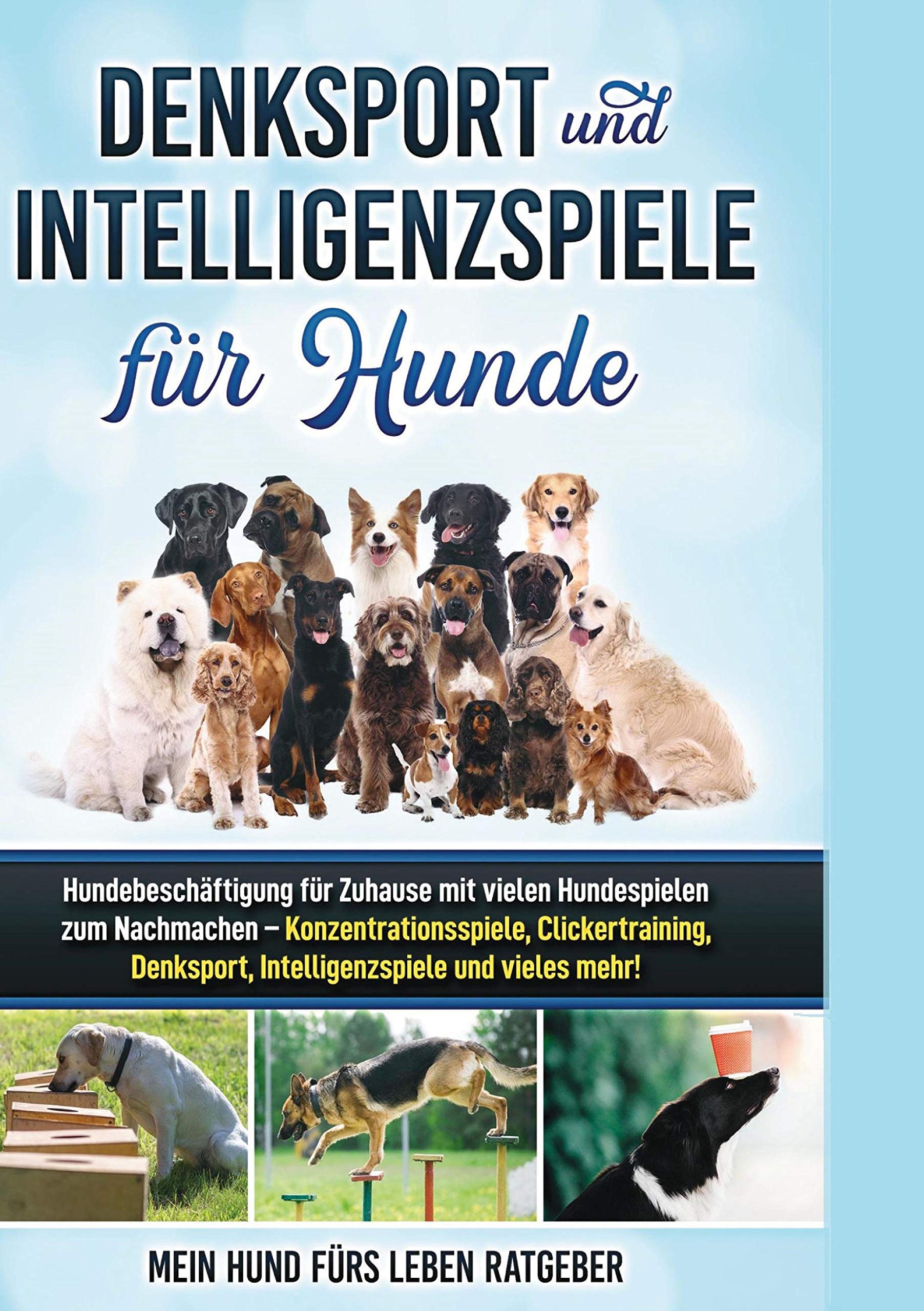 Denksport und Intelligenzspiele für Hunde: Hundebeschäftigung für Zuhause mit vielen Hundespielen zum Nachmachen - Konzentrationsspiele, Klickertraining, Denksport, Intelligenzspiele und vieles mehr! Pets