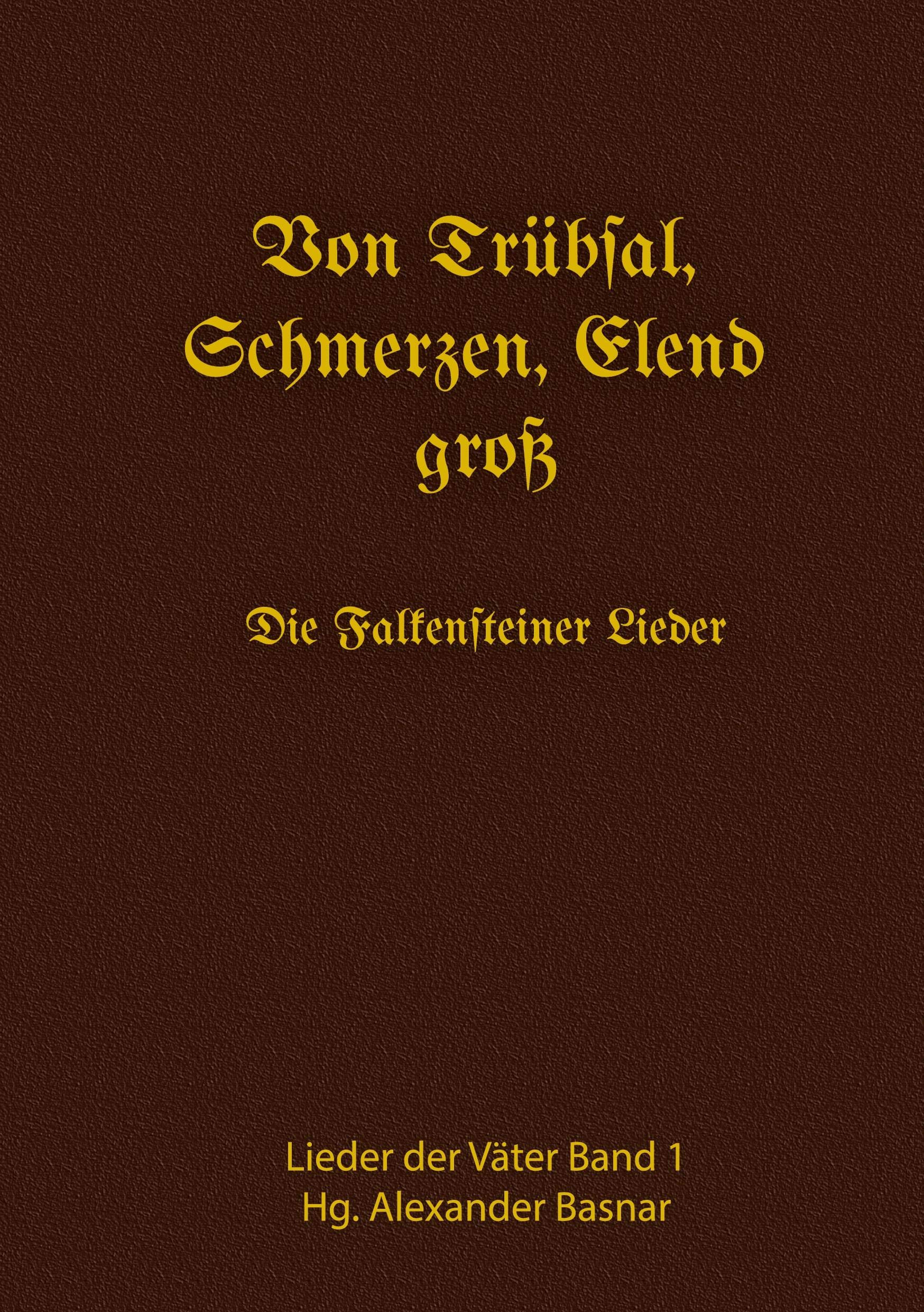 Von Trübsal, Schmerzen, Elend groß: Die Falkensteiner Lieder Religion & Esotericism