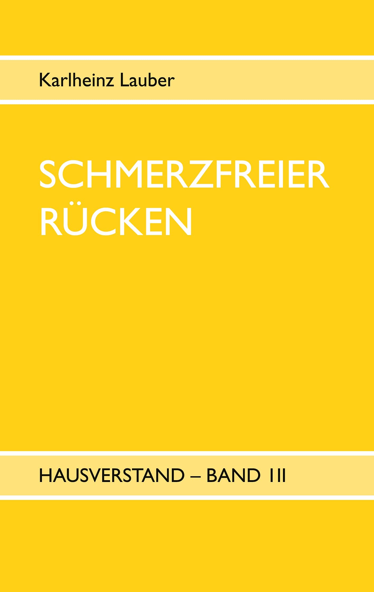 Schmerzfreier Rücken - Hausverstand Band III book