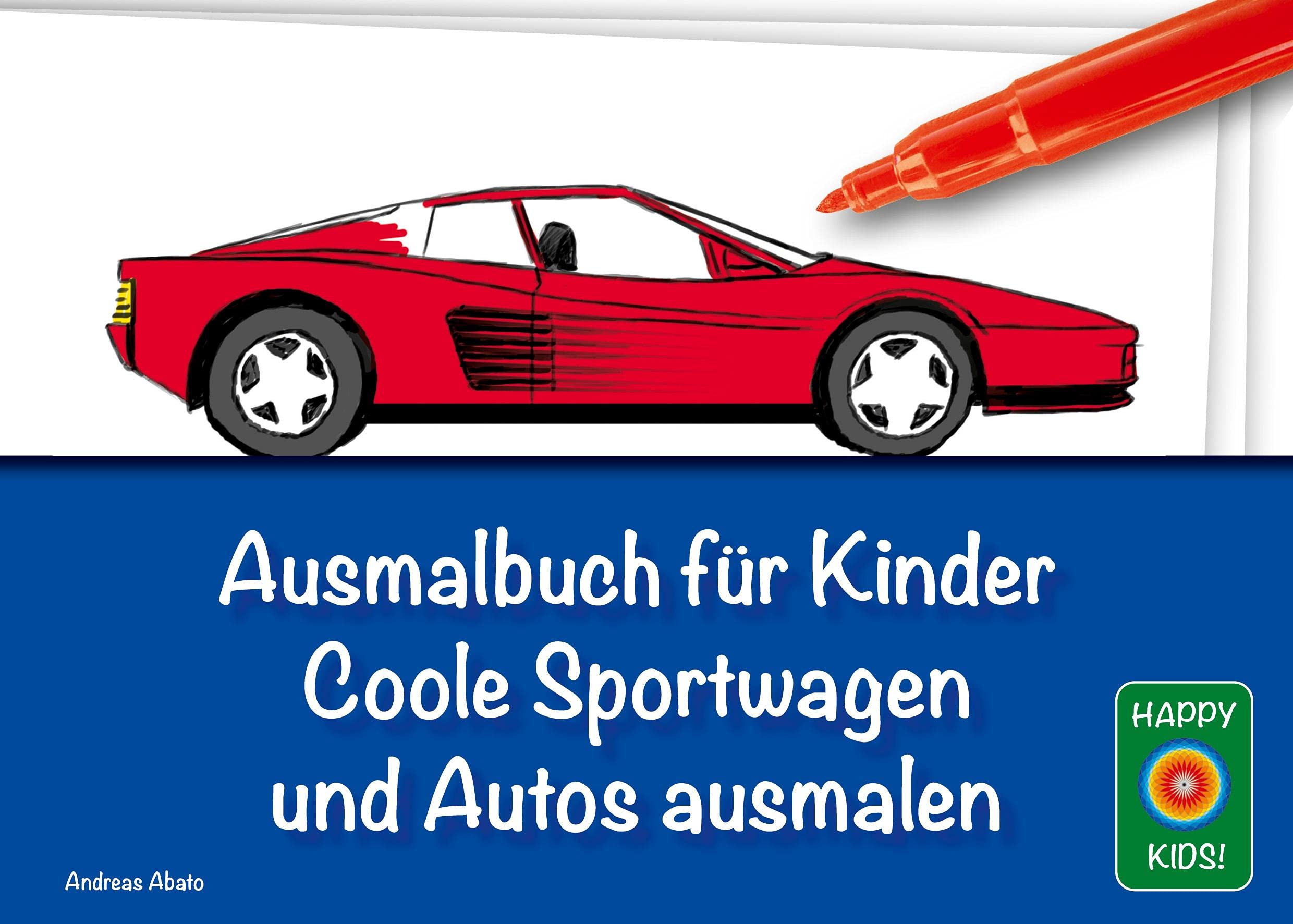 Ausmalbuch für Kinder - Coole Sportwagen und Autos ausmalen Hobbies & Crafts