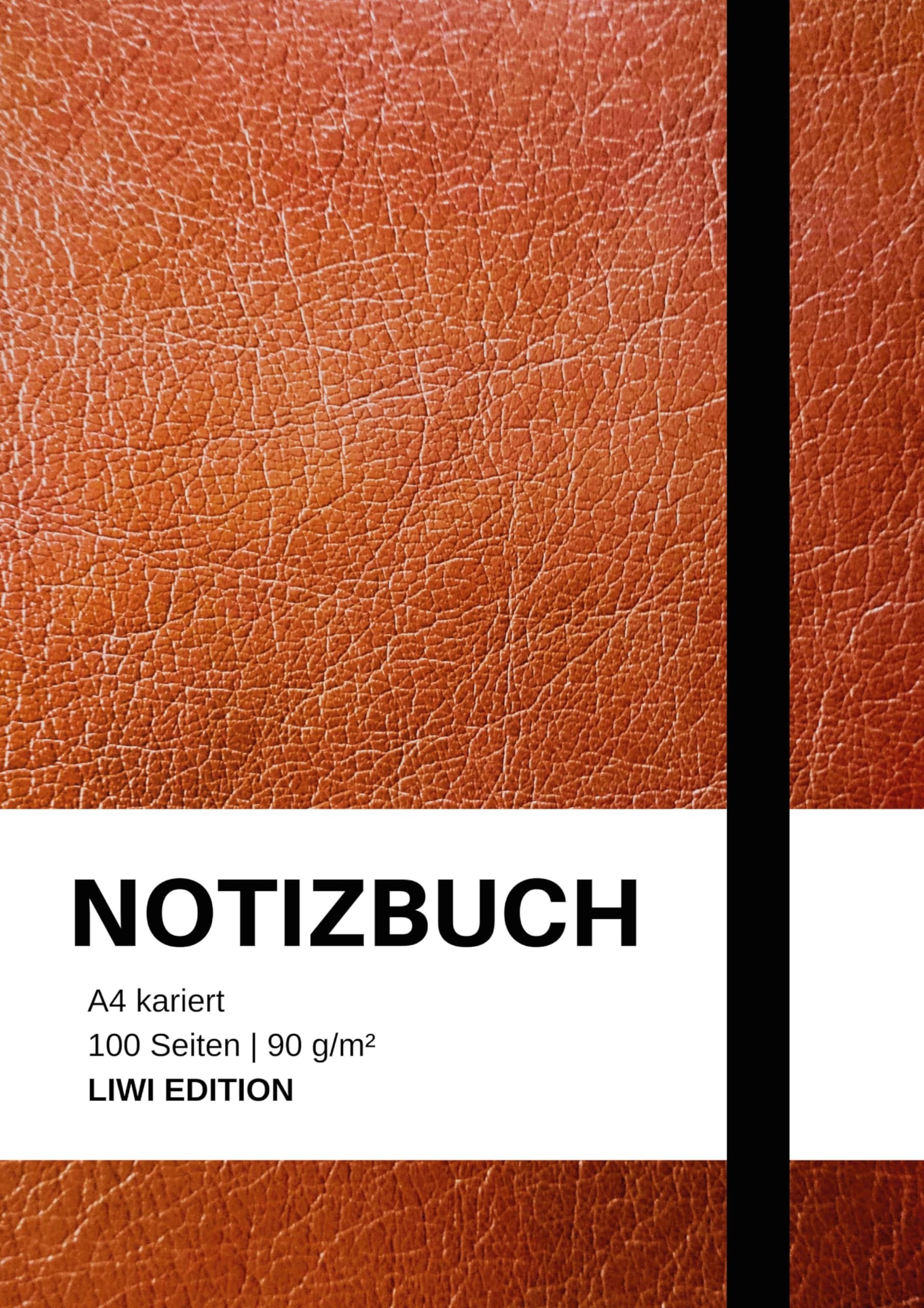 Notizbuch A4 kariert - 100 Seiten Soft Cover braun - FSC Papier Essays & Short Stories