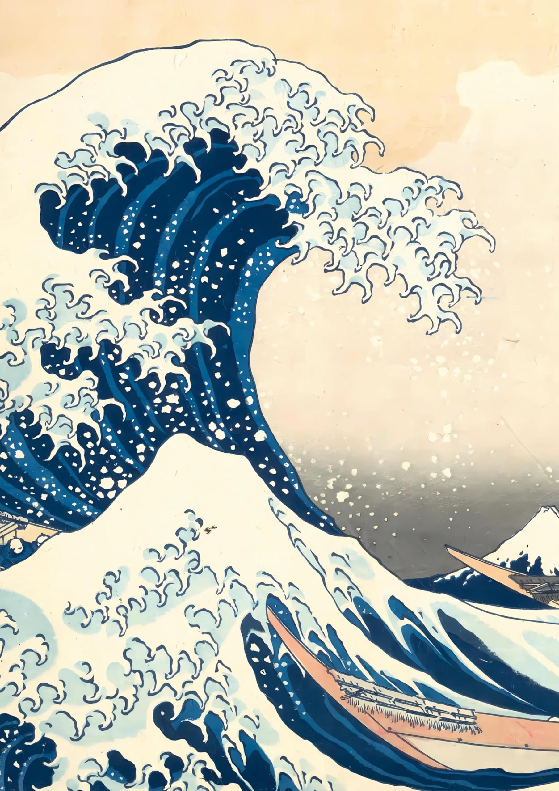 Notizbuch A4 dotted - 100 Seiten Soft Cover - Hokusai: Die große Welle vor Kanagawa Classics