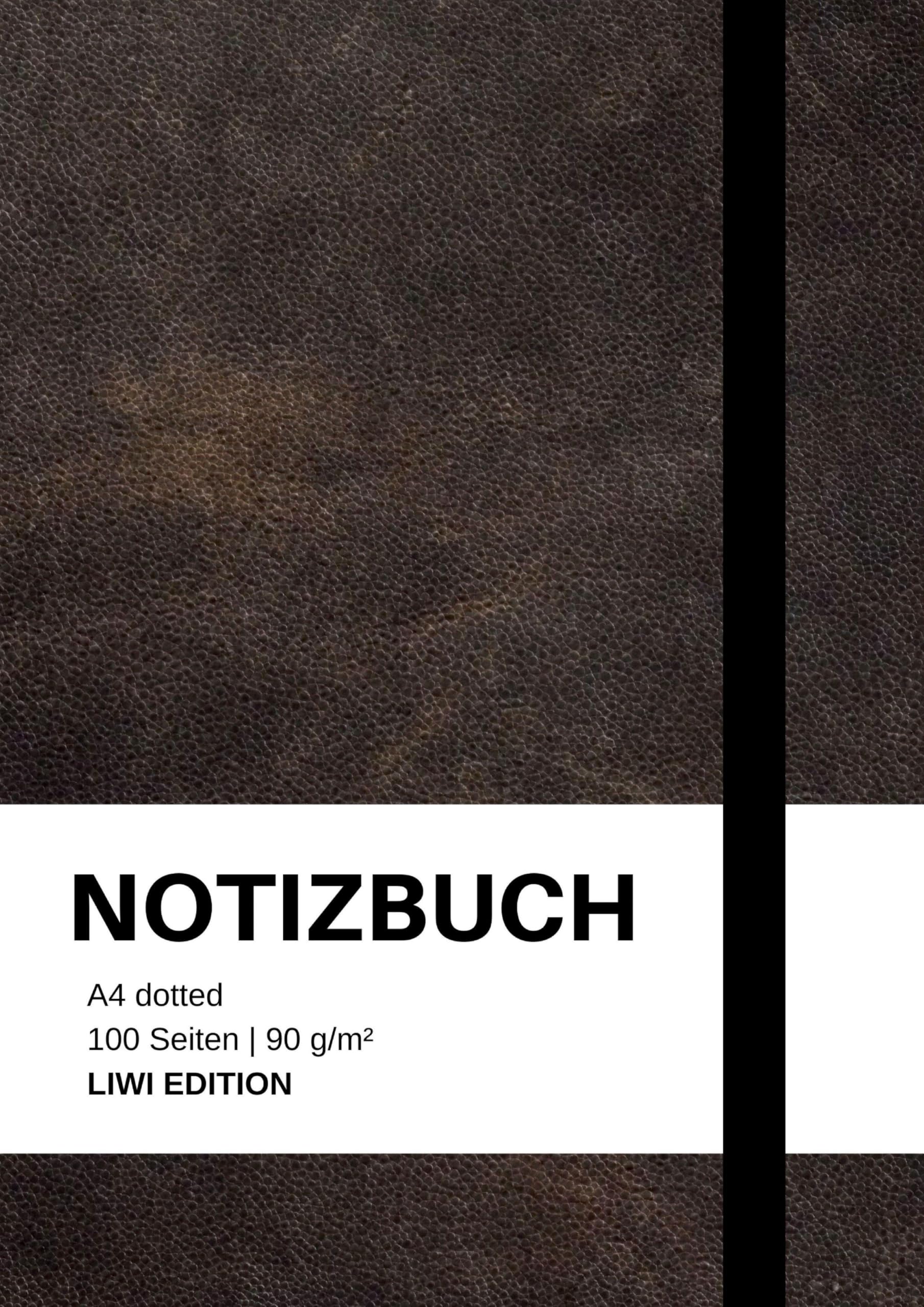 Notizbuch A4 dotted - 100 Seiten Soft Cover - schwarz - FSC Papier Classics