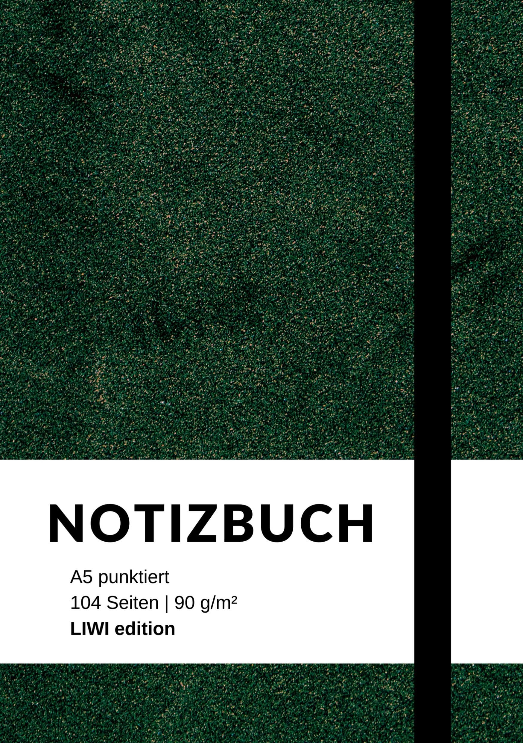 Notizbuch A5 punktiert grün - 100 Seiten 90g/m² - Soft Cover - FSC Papier Classics