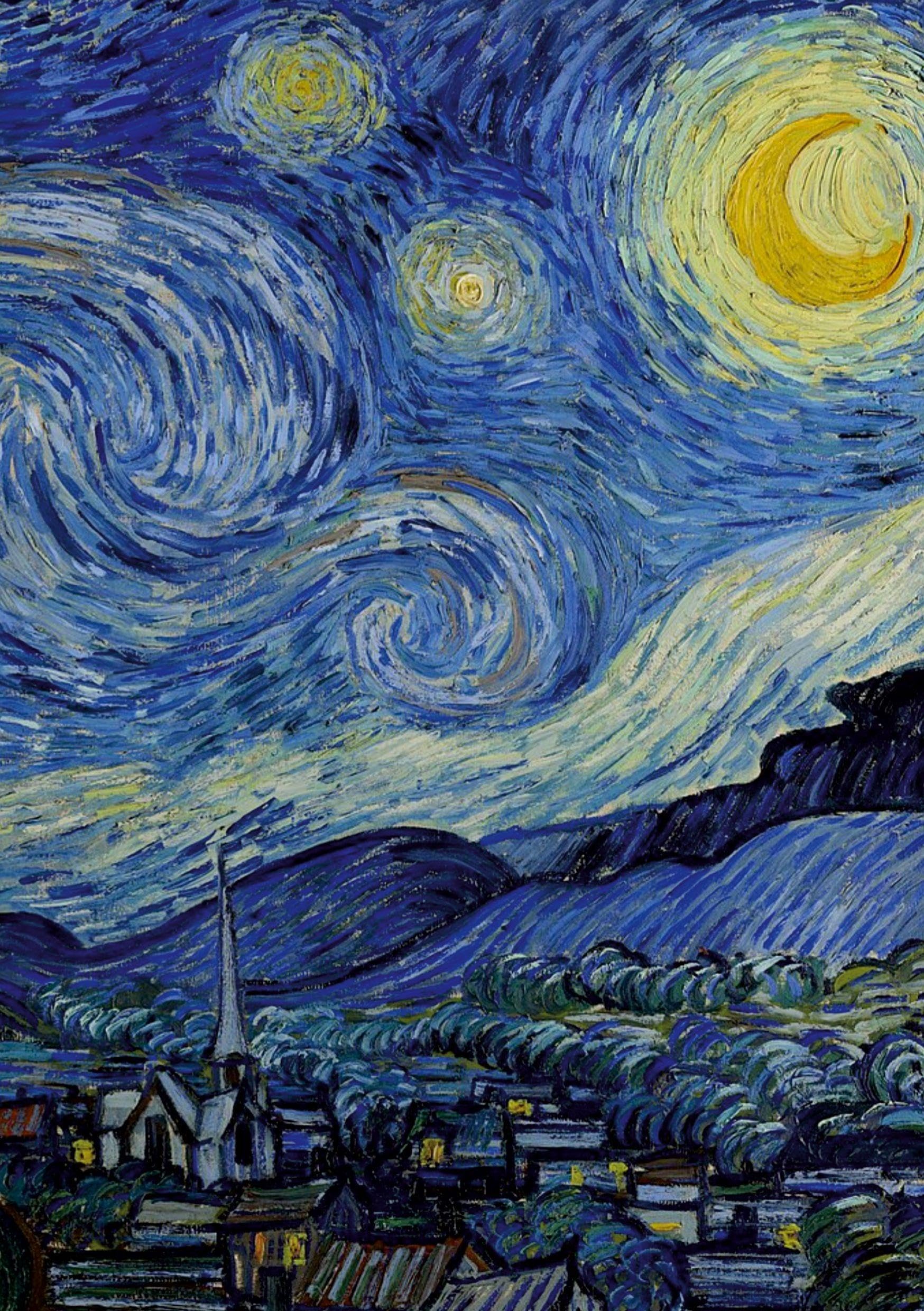 Vincent van Gogh 'Sternennacht' - Notizbuch A5 gepunktet - 100 Seiten 90g/m² - Soft Cover - FSC Papier Classics