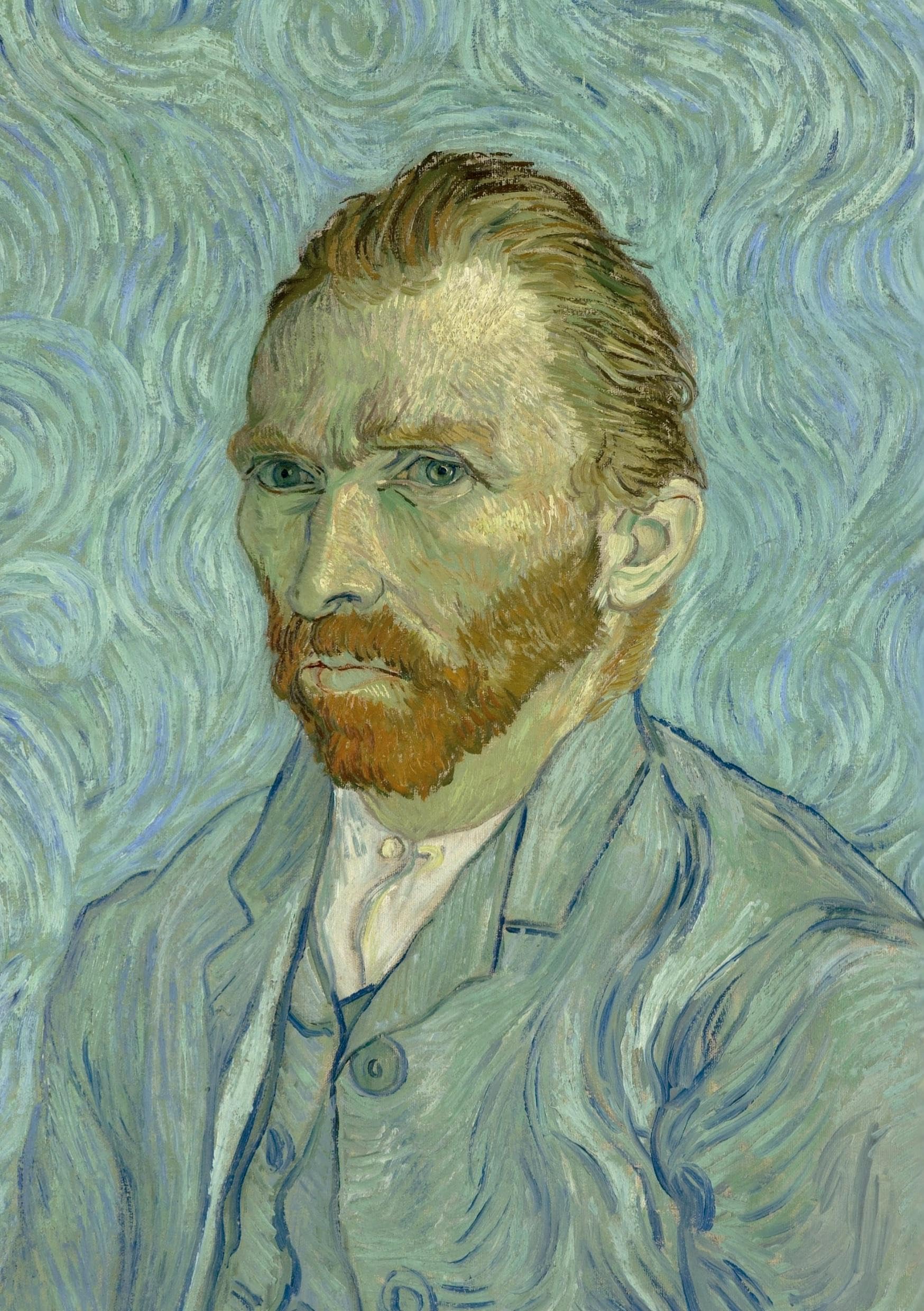 Notizbuch A5 blanko - 100 Seiten 90g/m² - Hardcover Motiv Selbstporträt Vincent van Gogh - FSC Papier Classics