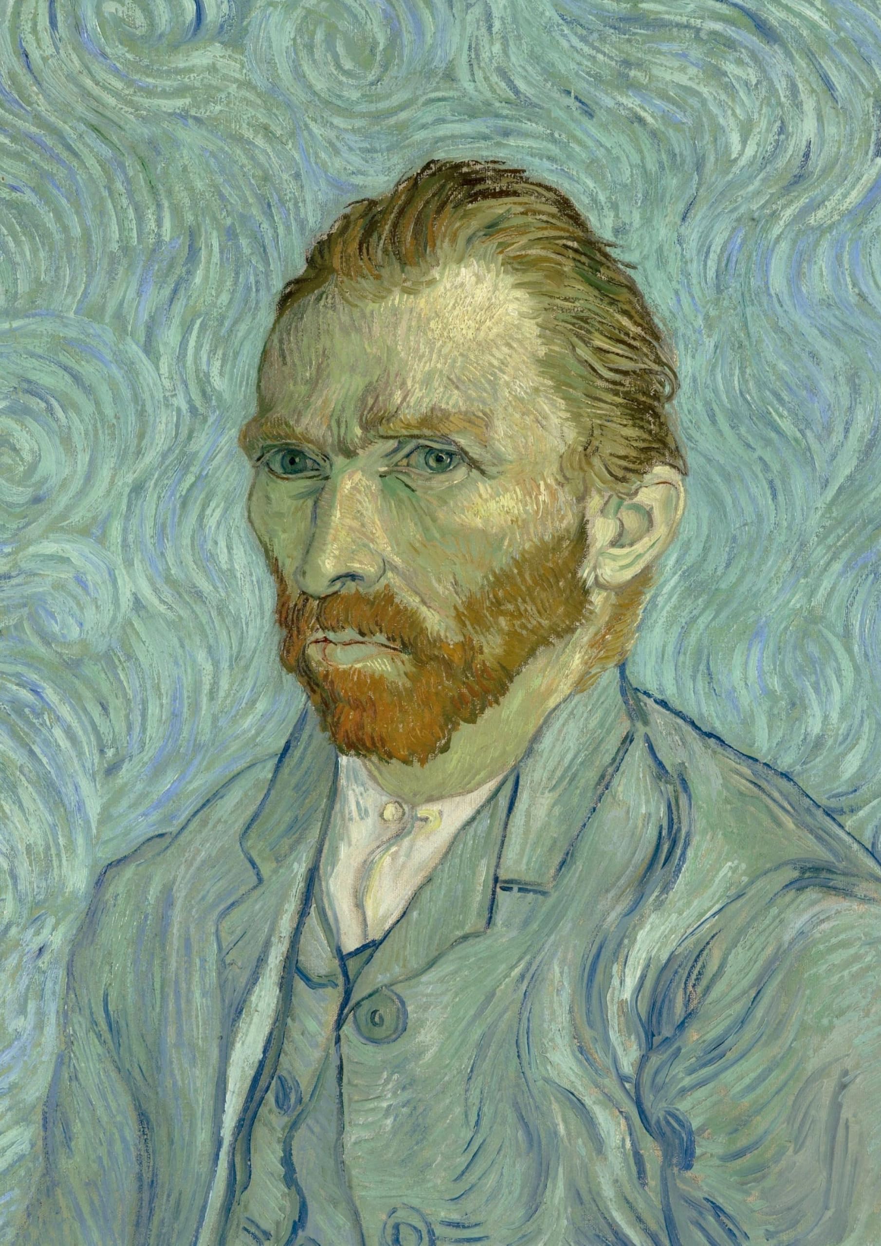 Notizbuch A4 blanko Hardcover - Motiv "Selbstporträt" Vincent van Gogh - 100 Seiten - FSC Papier Classics