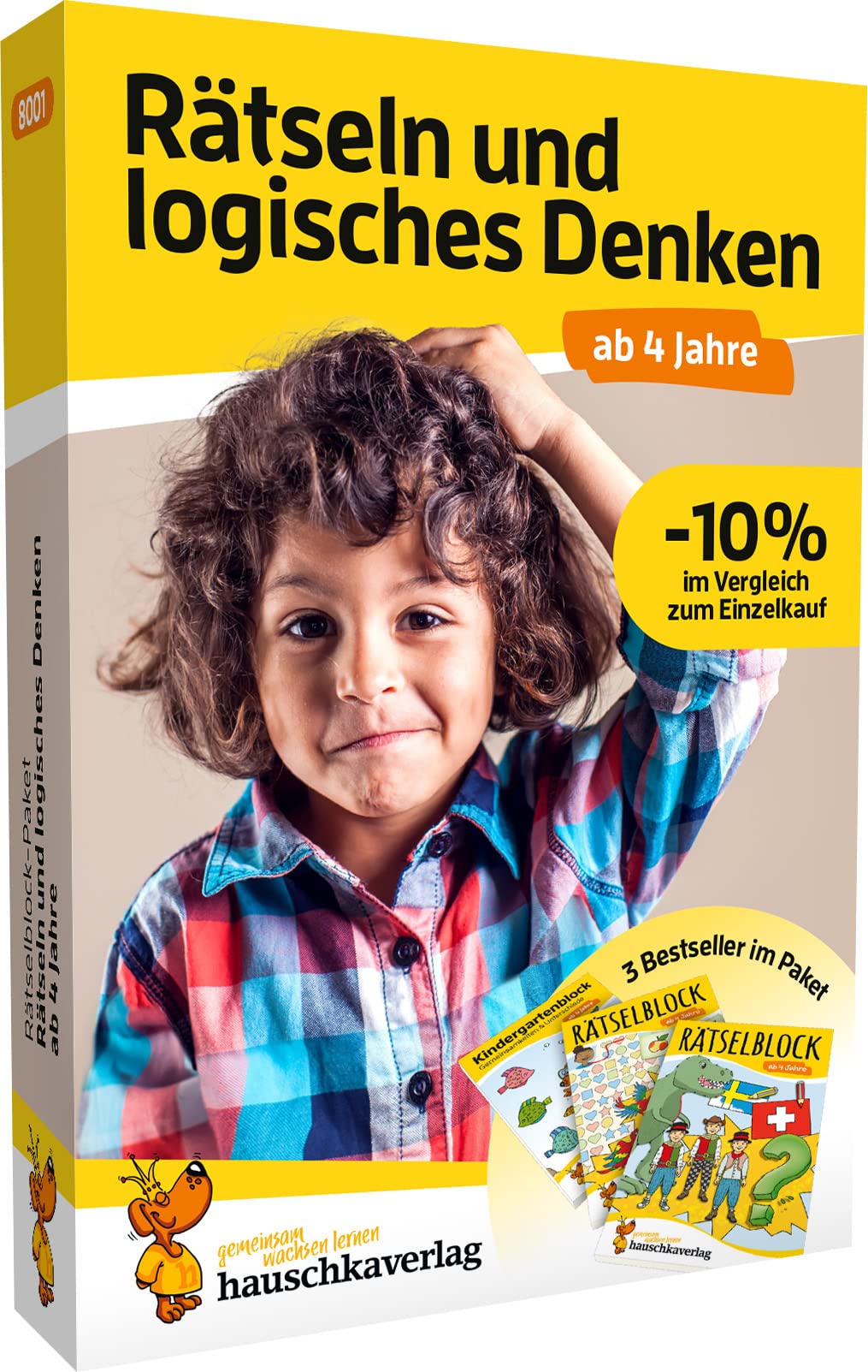 Rätselblock-Paket ab 4 Jahre - Rätseln und logisches Denken: 3 bunte Rätselbücher mit sinnvoller Beschäftigung die Spaß macht (Übungshefte-Pakete für Kindergarten und Vorschule, Band 8001) Lifestyle