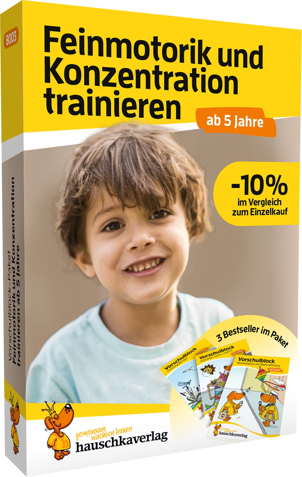 Vorschulblock-Paket ab 5 Jahre - Feinmotorik und Konzentration trainieren: 3 bunte Rätselblöcke mit Förderung die Freude macht (Übungshefte-Pakete für Kindergarten und Vorschule, Band 8003) Lifestyle