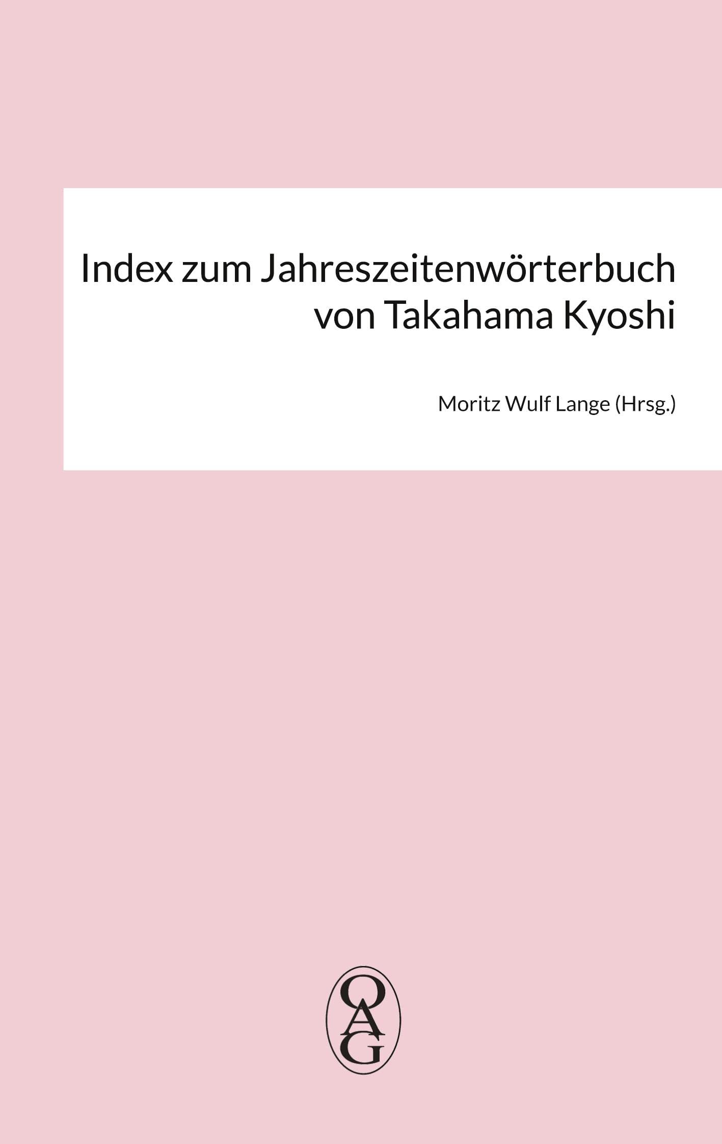 Index zum Jahreszeitenwörterbuch von Takahama Kyoshi General education