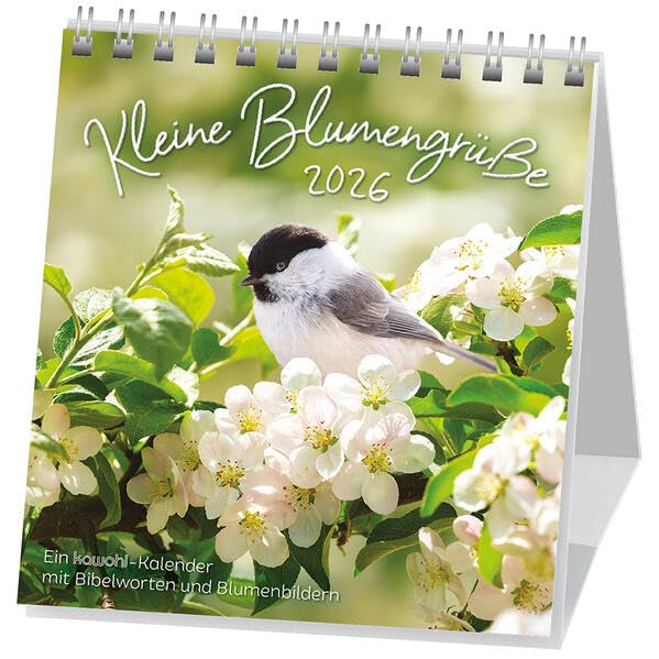 Kleine Blumengrüße 2026: Aufstellkalender mit Blumenmotiven und Bibelworten book