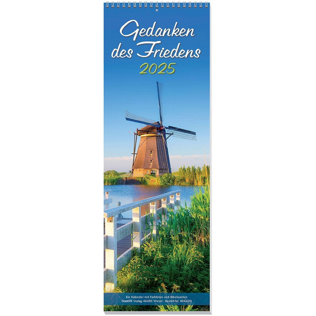 Gedanken des Friedens 2025: Wandkalender mit Farbfotos und Bibelworten Calendars