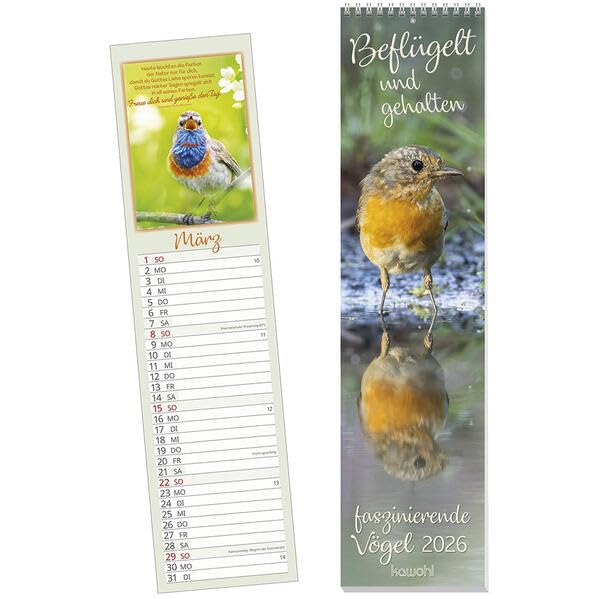 Beflügelt und gehalten 2026: Faszinierende Vögel Calendars