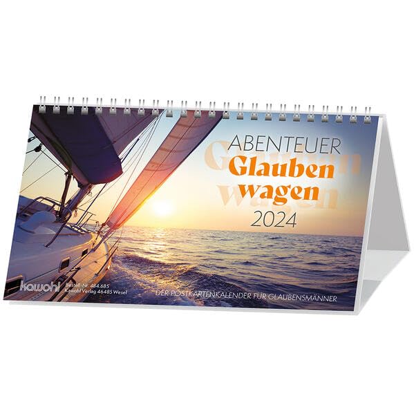 Abenteuer Glauben wagen 2024: Postkartenkalender für Glaubensmänner Calendars