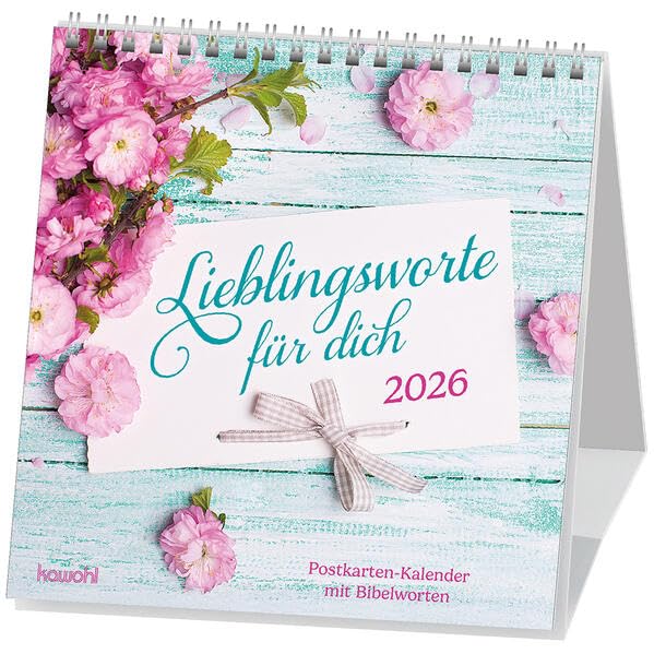 Lieblingsworte für dich 2026: Postkartenkalender mit Bibelworten Calendars