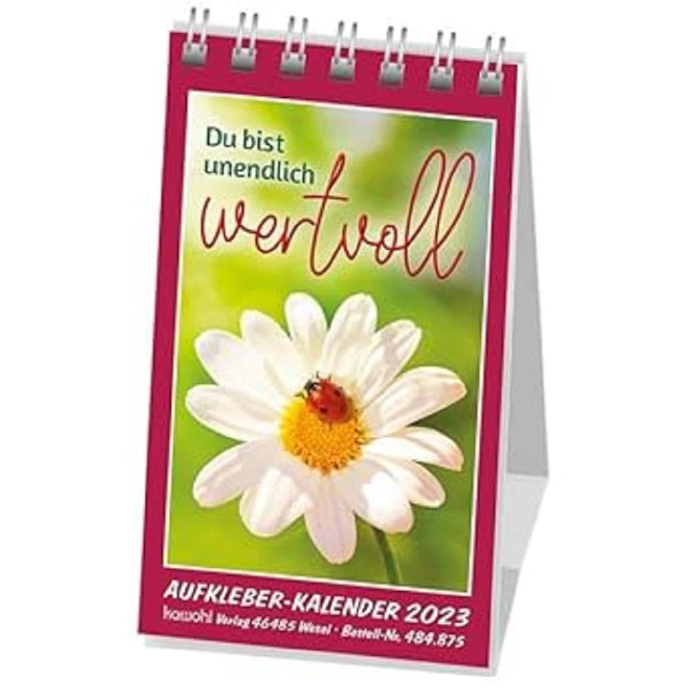 Du bist unendlich wertvoll 2023: Mini-Aufkleber-Kalender Calendars