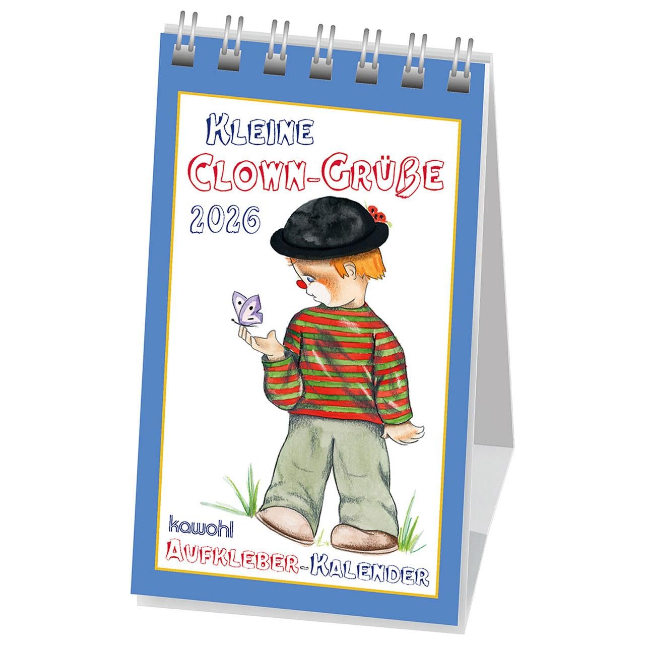 Kleine Clown-Grüße 2026: Aufkleber-Kalender mit Clown-Motiven Calendars