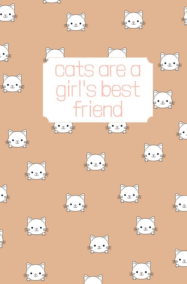 Cats are a girl's best friend: Süßes Katzen Notizbuch rosa / Tagebuch Notebook Journal Geschenk Pets