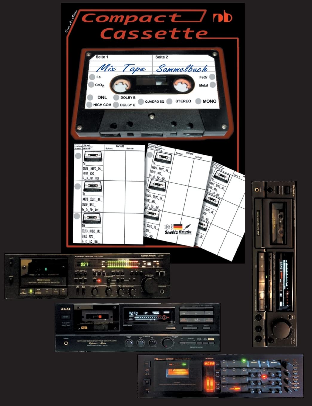 MIX TAPE Compact Cassette - Sammelbuch: ... für 168 selbst aufgenommene Musik-Kassetten Arts & Music