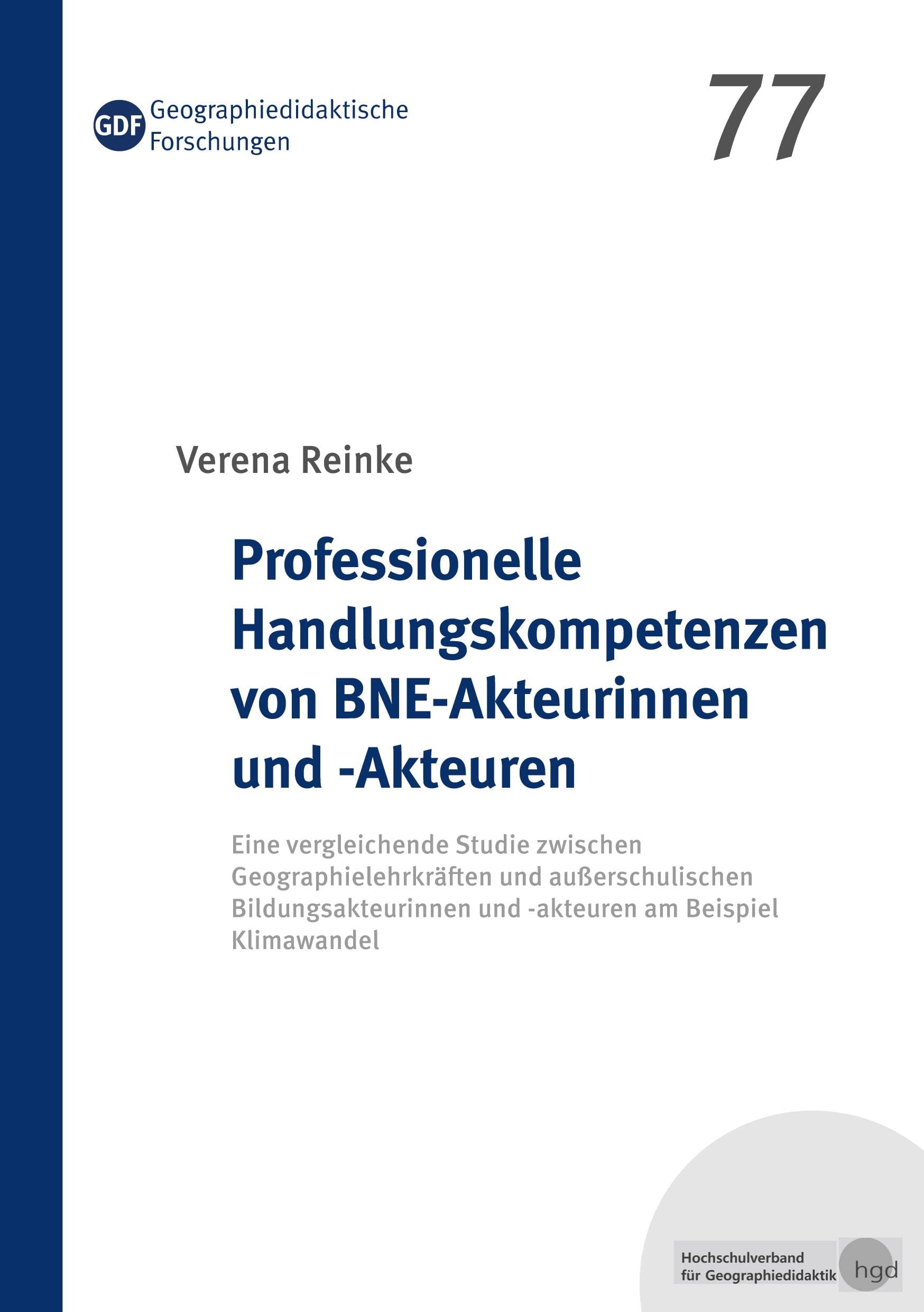 Professionelle Handlungskompetenzen von BNE-Akteurinnen und -Akteuren book