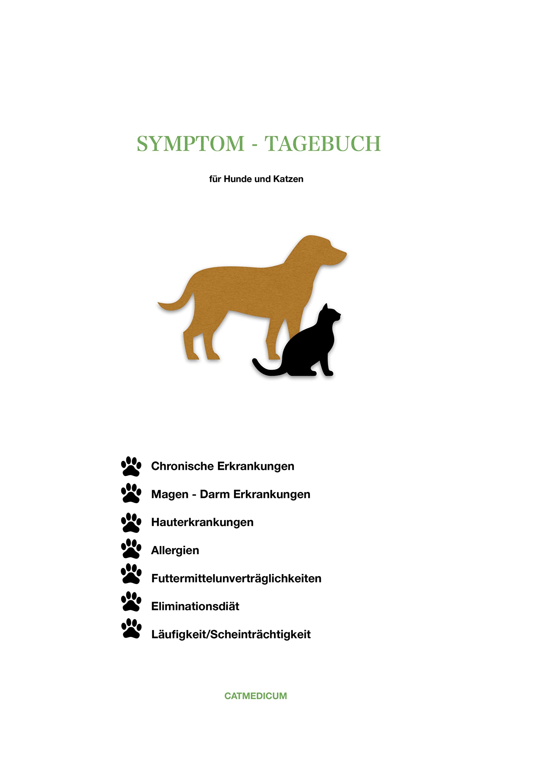 Symptom-Tagebuch für Hunde und Katzen Medicine