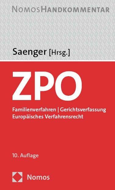 Zivilprozessordnung: Familienverfahren | Gerichtsverfassung | Europäisches Verfahrensrecht Law