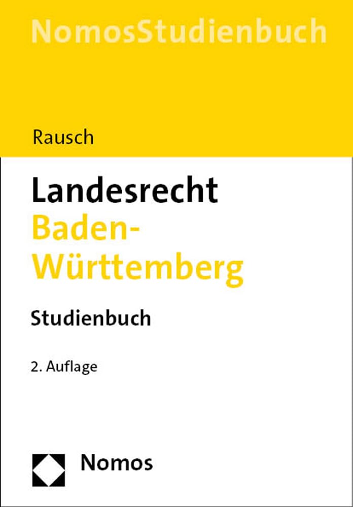Landesrecht Baden-Württemberg: Studienbuch Law