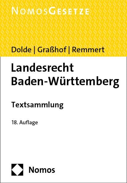 Landesrecht Baden-Württemberg Law