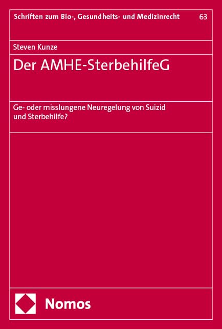 Der AMHE-SterbehilfeG Law Books