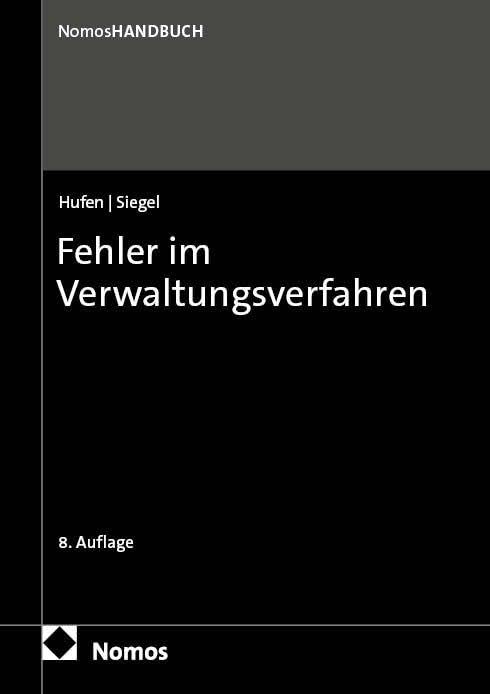 Fehler im Verwaltungsverfahren Law