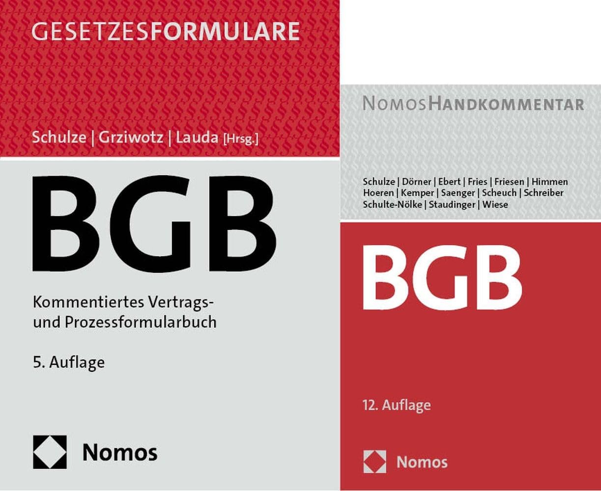 BGB Paket 2024: Kommentiertes Vertrags- und Prozessformularbuch + Handkommentar Law