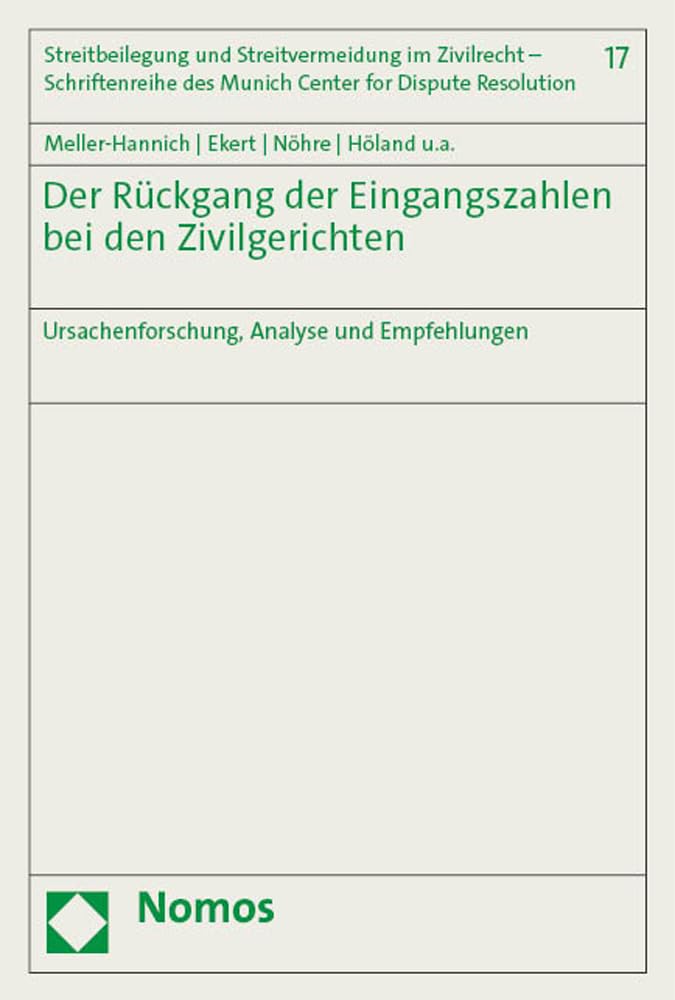 Der Rückgang der Eingangszahlen bei den Zivilgerichten Law