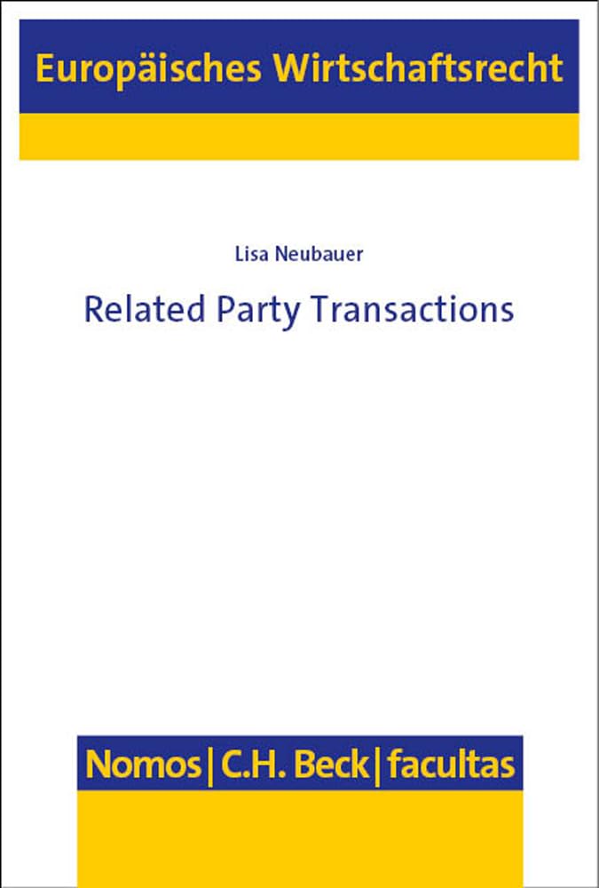Related Party Transactions (Europäisches Wirtschaftsrecht) Law