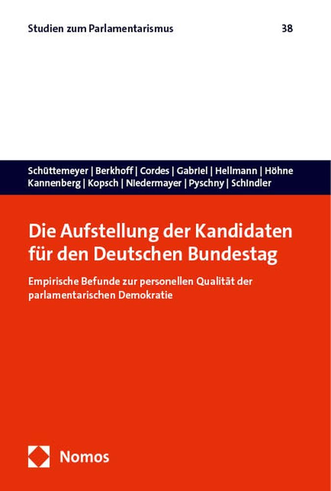Die Aufstellung der Kandidaten für den Deutschen Bundestag Law