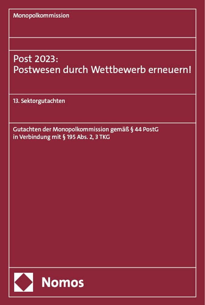 Post 2023: Postwesen durch Wettbewerb erneuern! Law