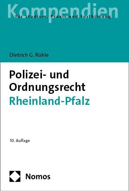 Polizei- und Ordnungsrecht Rheinland-Pfalz Law