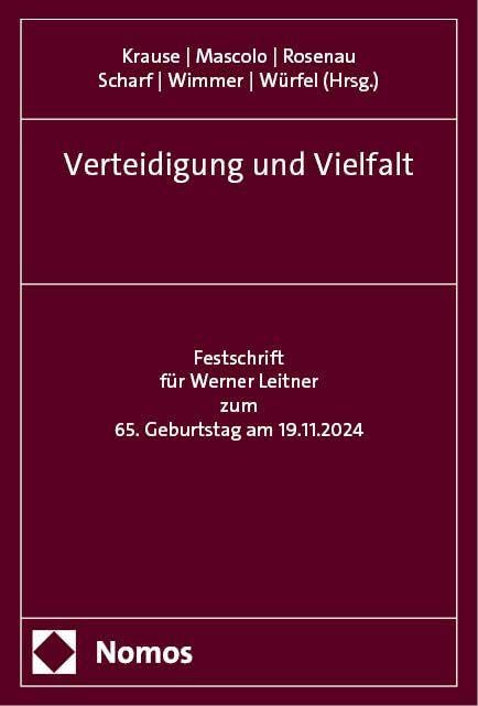 Verteidigung und Vielfalt Law Books