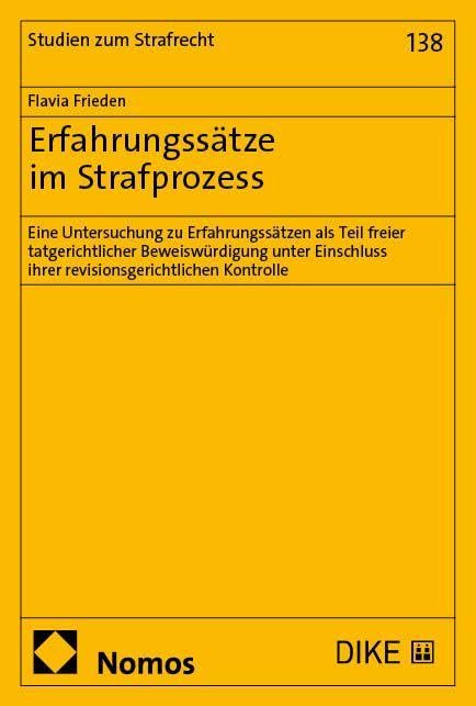 Erfahrungssätze im Strafprozess Law