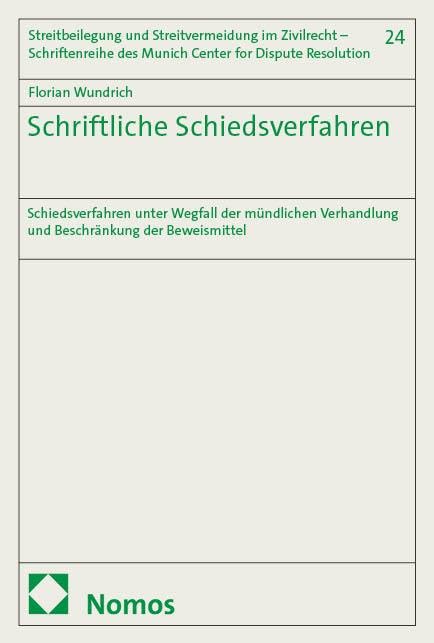 Schriftliche Schiedsverfahren Law