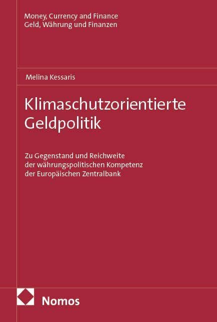 Klimaschutzorientierte Geldpolitik Law