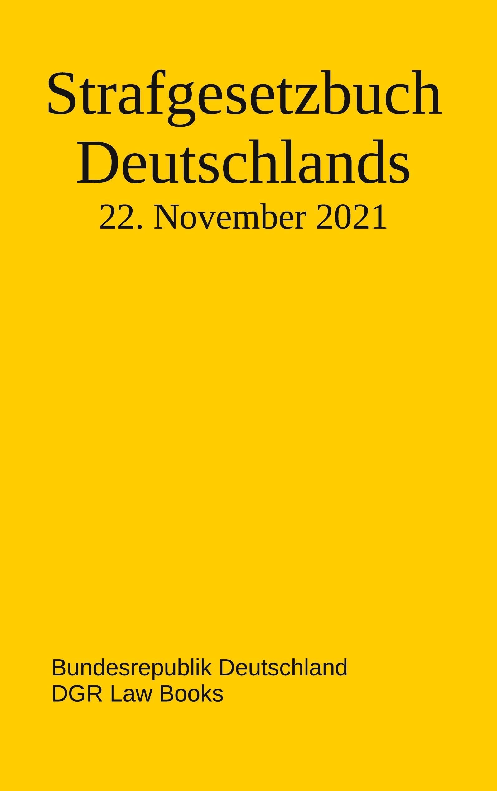 Strafgesetzbuch Deutschlands Law