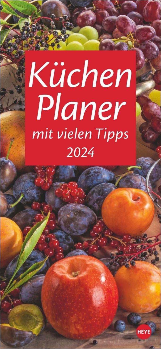 Küchenplaner 2024. Toller Blickfang für die Küche: Ein Kalender mit vielen Tipps rund ums Kochen, appetitanregenden Fotos und genug Platz für alle Termine. Langplaner 2024. Calendars