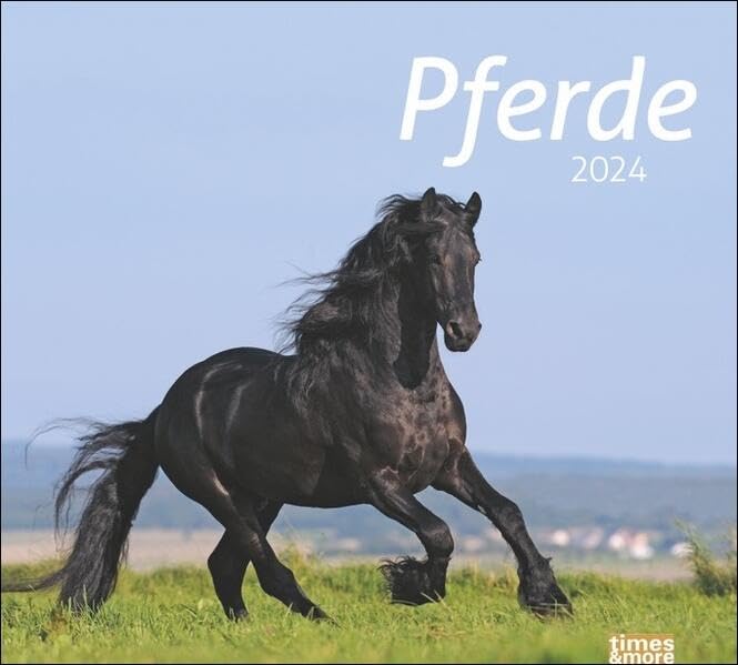 Pferde Bildkalender 2024. Tierkalender für Pferdefreunde. Kalender mit spektakulären Fotos edler Pferde. Wand-Kalender 2024. Calendars