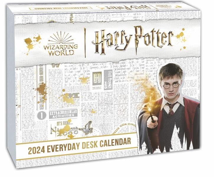 Harry Potter Tagesabreißkalender 2024. Magischer Kalender für jeden Tag mit Zitaten, Bildern und spannenden Details aus der Filmreihe. Tischkalender für Harry Potter-Fans. Auch zum Aufhängen. book