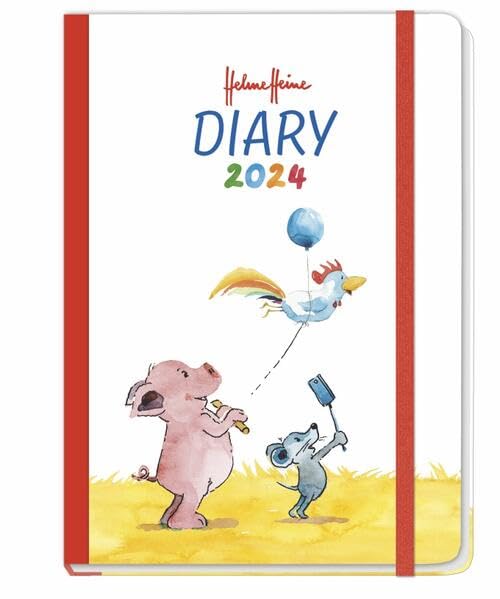 Helme Heine Journal A5. Taschenkalender 2024 mit Punktraster, Gummiband und Lesebändchen. Praktischer Buch-Kalender für Termine und To-dos. Handlicher Terminkalender A5 (Helme Heine Kalender) Business, Finance & Career