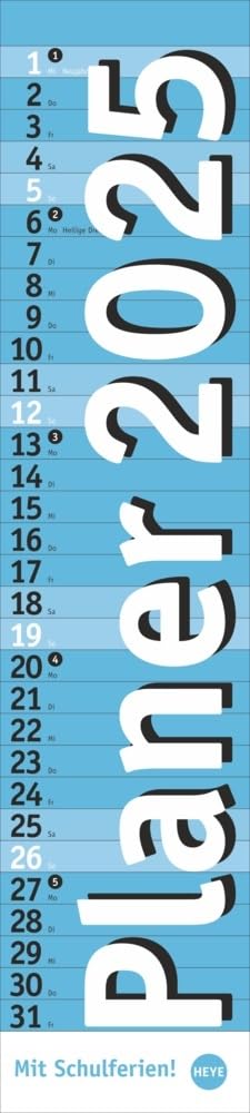 Langplaner, hellblau 2025: Langplaner, hellblau. Praktischer Streifenkalender mit viel Platz für Termine. Eine Organisationshilfe mit Fokus auf das Wesentliche. Wandkalender 2025 zum Eintragen book